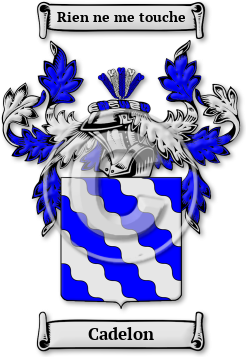 Cadelon Family Crest Download (jpg) Legacy Series - 150 DPI