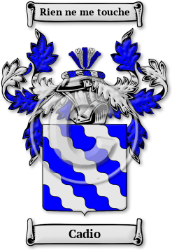 Cadio Family Crest Download (jpg) Legacy Series - 150 DPI