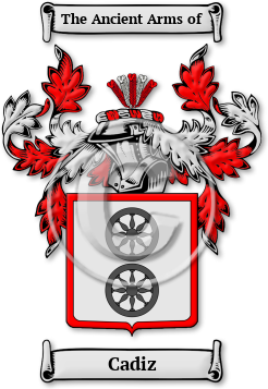 Cadiz Family Crest Download (jpg) Legacy Series - 150 DPI