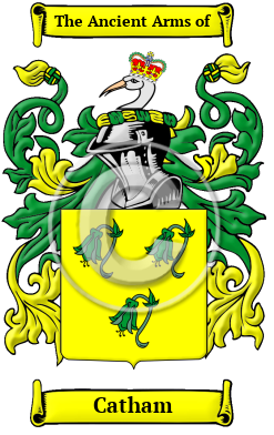 Catham Family Crest/Coat of Arms