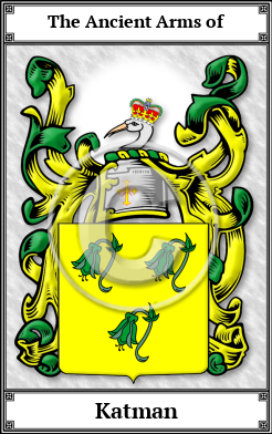 Katman Family Crest Download (JPG)  Book Plated - 150 DPI