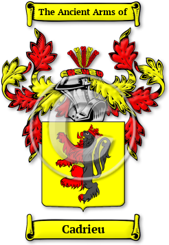 Cadrieu Family Crest Download (jpg) Legacy Series - 150 DPI