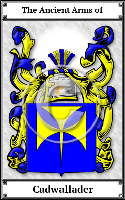 Cadwallader Family Crest Download (JPG)  Book Plated - 150 DPI