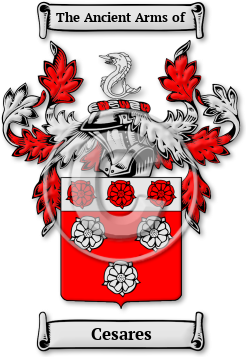 Cesares Family Crest Download (jpg) Legacy Series - 150 DPI