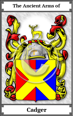 Cadger Family Crest Download (JPG) Book Plated - 300 DPI