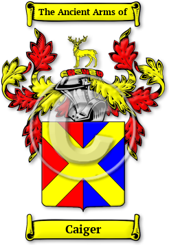 Caiger Family Crest Download (jpg) Legacy Series - 150 DPI