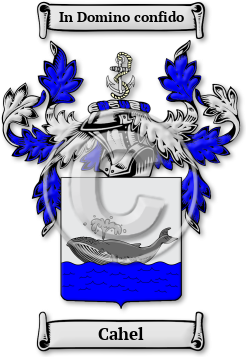 Cahel Family Crest Download (jpg) Legacy Series - 150 DPI