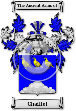 Chaillet Family Crest Download (jpg) Legacy Series - 150 DPI