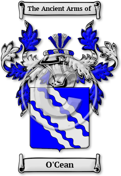 O'Cean Family Crest Download (jpg) Legacy Series - 150 DPI