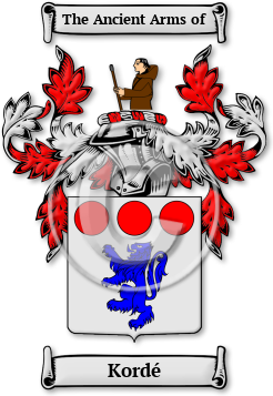 Kordé Family Crest Download (jpg) Legacy Series - 150 DPI