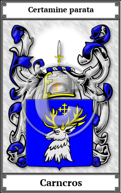 Carncros Family Crest Download (JPG)  Book Plated - 150 DPI