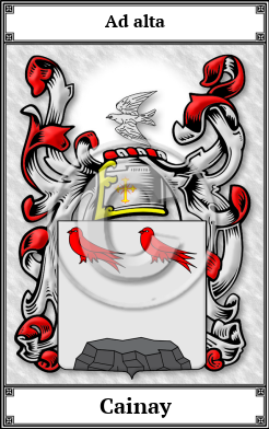 Cainay Family Crest Download (JPG)  Book Plated - 150 DPI