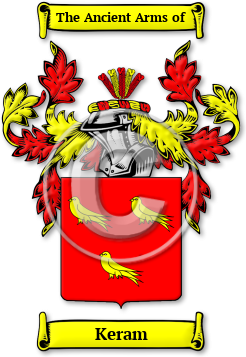 Keram Family Crest Download (JPG) Legacy Series - 600 DPI