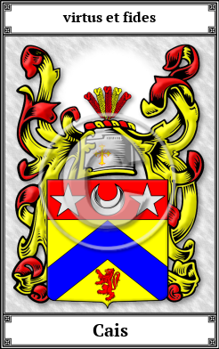 Cais Family Crest Download (JPG)  Book Plated - 150 DPI