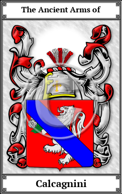 Calcagnini Family Crest Download (JPG)  Book Plated - 150 DPI