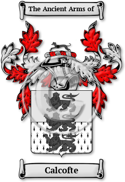 Calcofte Family Crest Download (jpg) Legacy Series - 150 DPI