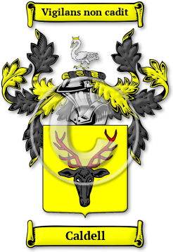 Caldell Family Crest Download (JPG) Legacy Series - 600 DPI