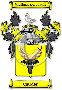 Cauder Family Crest Download (jpg) Legacy Series - 150 DPI