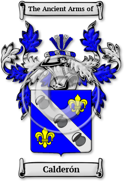 Calderón Family Crest Download (jpg) Legacy Series - 150 DPI