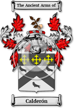 Calderón Family Crest Download (jpg) Legacy Series - 150 DPI
