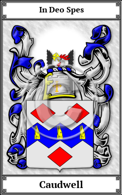 Caudwell Family Crest Download (JPG)  Book Plated - 150 DPI