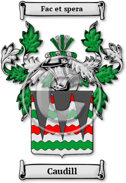 Caudill Family Crest Download (jpg) Legacy Series - 150 DPI