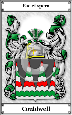 Couldwell Family Crest Download (JPG)  Book Plated - 150 DPI