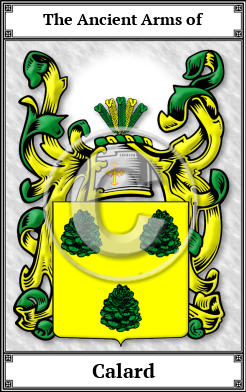 Calard Family Crest Download (JPG)  Book Plated - 150 DPI