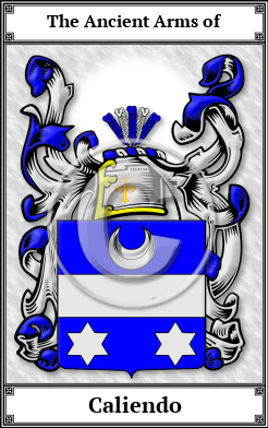 Caliendo Family Crest Download (JPG)  Book Plated - 150 DPI