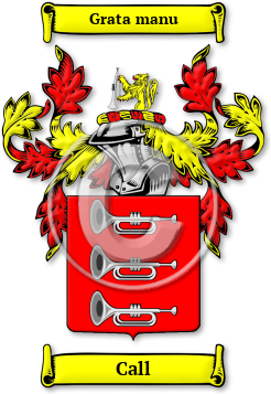 Call Family Crest Download (jpg) Legacy Series - 150 DPI