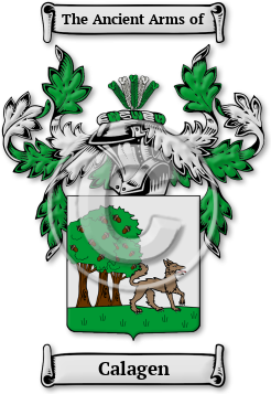 Calagen Family Crest Download (JPG) Legacy Series - 600 DPI