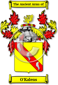 O'Kalens Family Crest Download (jpg) Legacy Series - 150 DPI