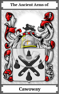 Cawoway Family Crest Download (JPG) Book Plated - 600 DPI