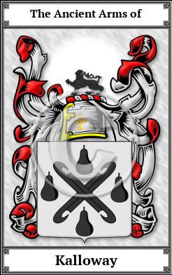 Kalloway Family Crest Download (JPG) Book Plated - 600 DPI