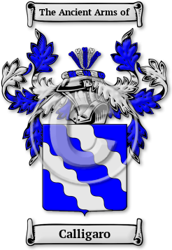 Calligaro Family Crest Download (jpg) Legacy Series - 150 DPI