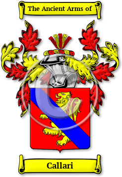 Callari Family Crest Download (jpg) Legacy Series - 150 DPI