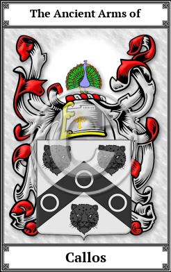 Callos Family Crest Download (JPG)  Book Plated - 150 DPI