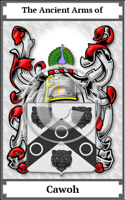 Cawoh Family Crest Download (JPG)  Book Plated - 150 DPI