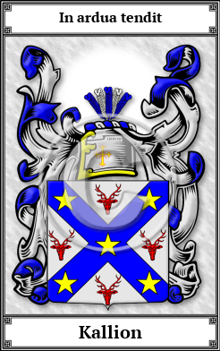 Kallion Family Crest Download (JPG)  Book Plated - 150 DPI
