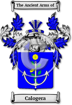 Calogera Family Crest Download (jpg) Legacy Series - 150 DPI