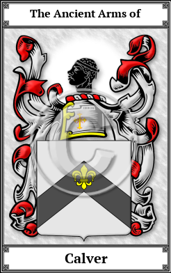 Calver Family Crest Download (JPG) Book Plated - 600 DPI