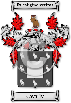 Cavarly Family Crest Download (jpg) Legacy Series - 150 DPI