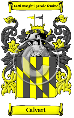 Calvart Family Crest/Coat of Arms