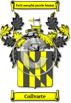 Collvarte Family Crest Download (jpg) Legacy Series - 150 DPI