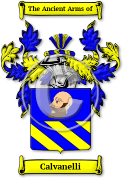 Calvanelli Family Crest Download (jpg) Legacy Series - 150 DPI