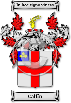 Calfín Family Crest Download (JPG) Legacy Series - 600 DPI