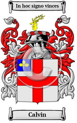 Calvin Family Crest Download (JPG) Heritage Series - 600 DPI