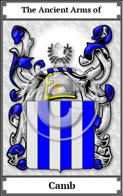 Camb Family Crest Download (JPG) Book Plated - 600 DPI