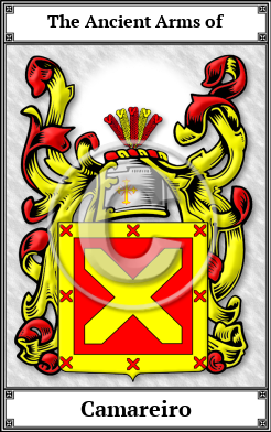 Camareiro Family Crest Download (JPG)  Book Plated - 150 DPI