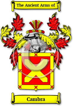 Cambra Family Crest Download (jpg) Legacy Series - 150 DPI